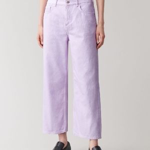 COS High Waisted Purple Straight Jeans